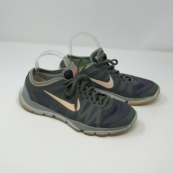 Nike Shoes - Nike Womens Gray Flex Supreme TR3 683138 013 Lace Up Running Shoes Size US 9.5